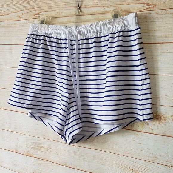 Sea Level Chamarel Striped Surf Shorts in Cobalt - Picture 5 of 8